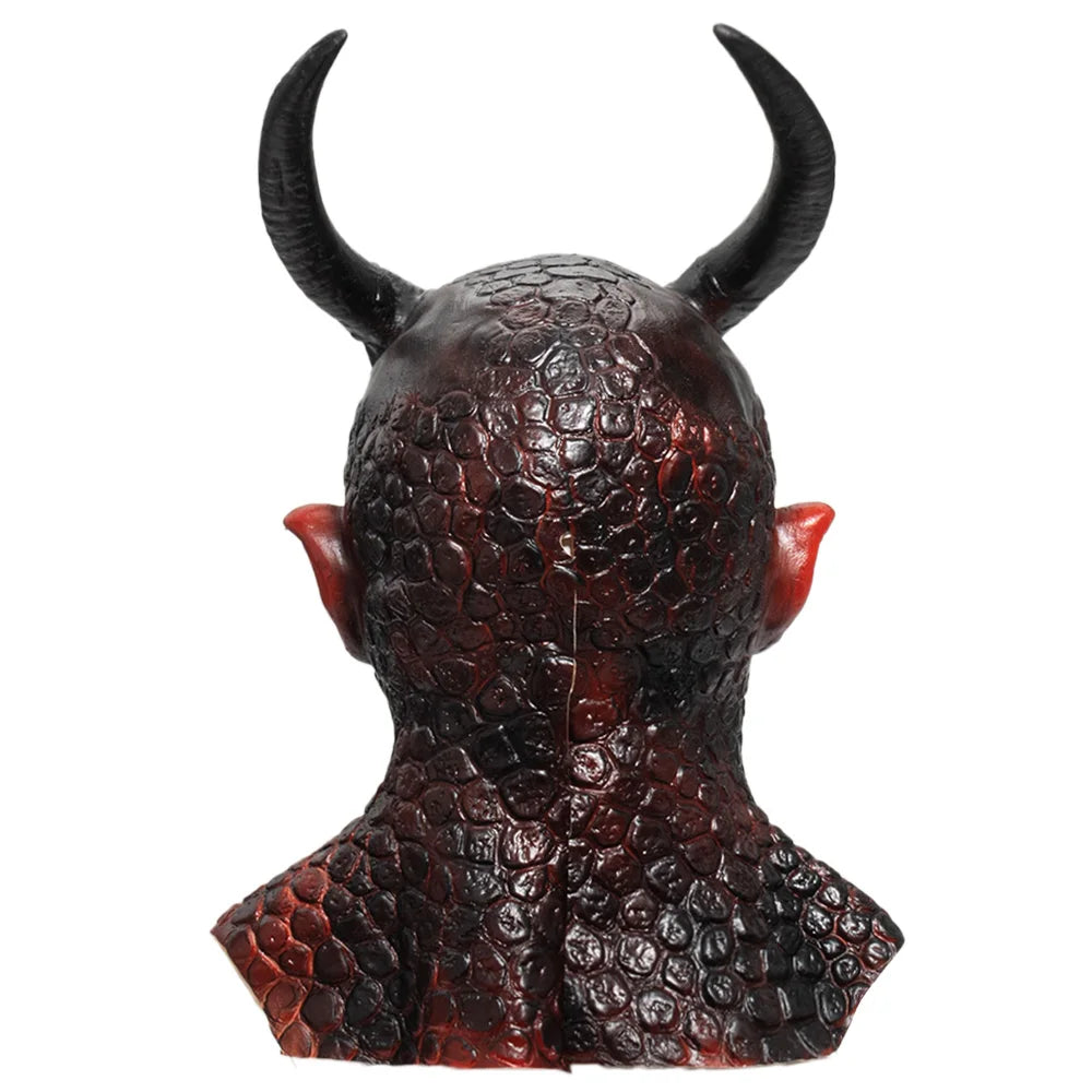 Halloween Horror Devil Latex Mask Hellfire Beast