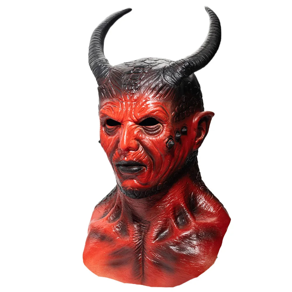 Halloween Horror Devil Latex Mask Hellfire Beast