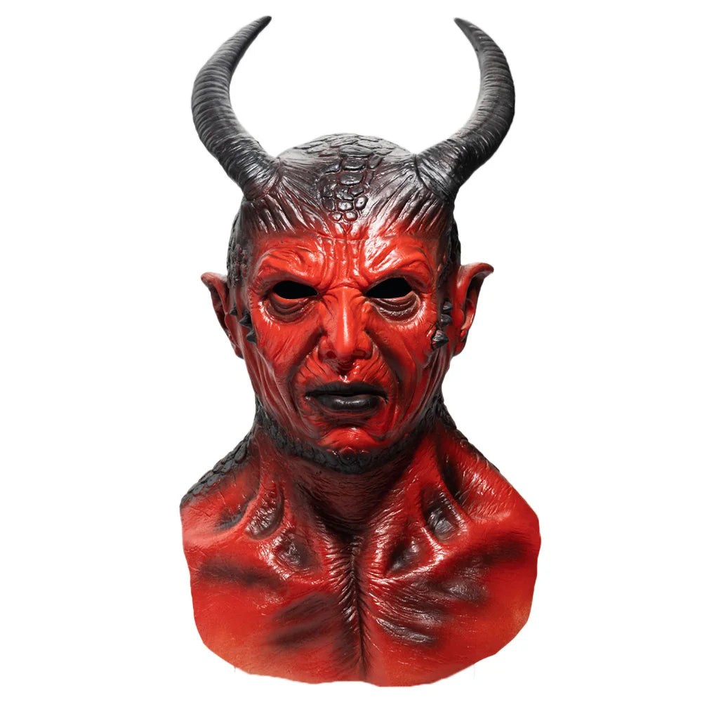 Halloween Horror Devil Latex Mask Hellfire Beast