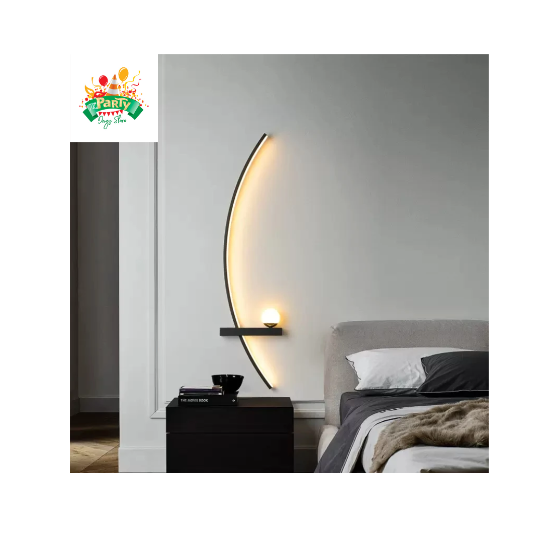 Modern LED Wall Lamp Minimalist Black Gold