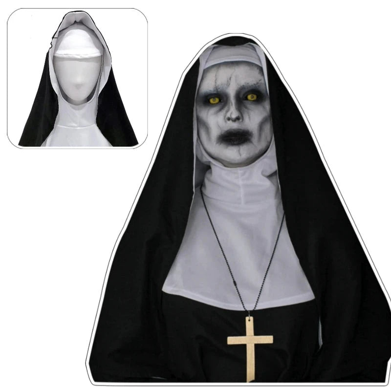 The Nun Cosplay Horror Ghost Halloween Costume