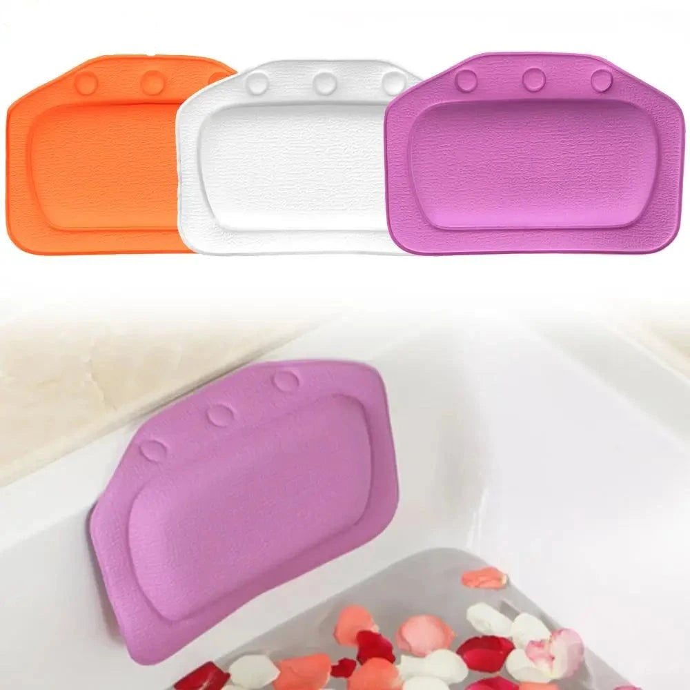 Neck Bathtub Cushion Soft Headrest Bath Pillow 21*31cm