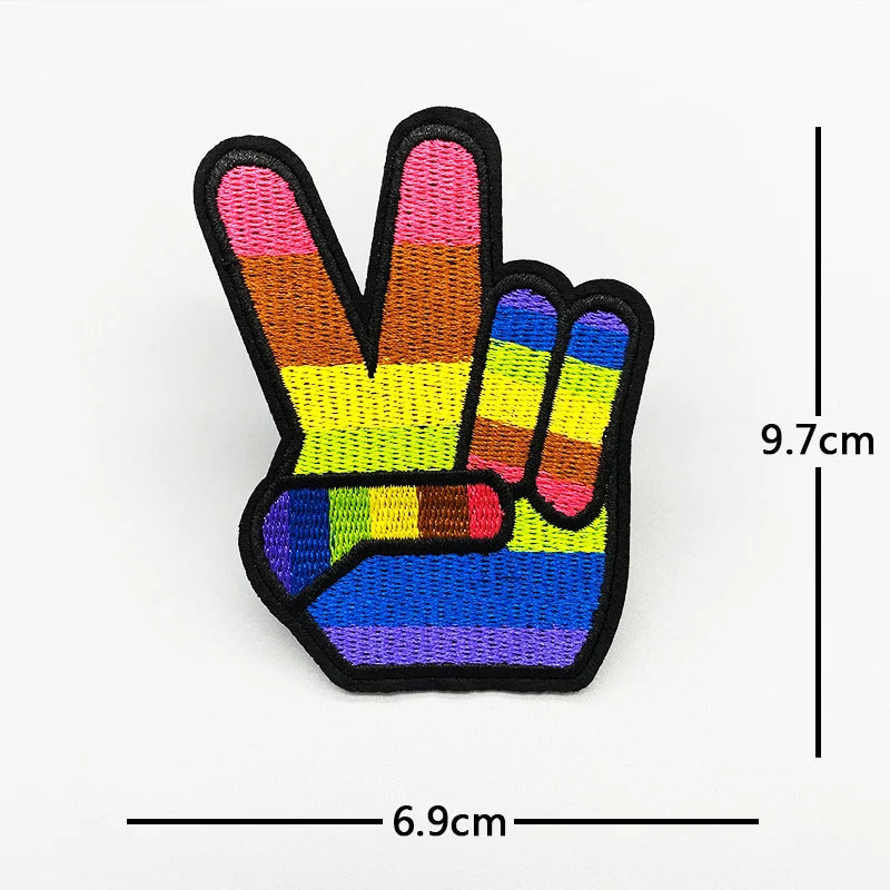 Embroidered LGTBQ Patch Sticker to Iron On Clothes