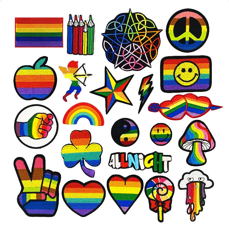 Embroidered LGTBQ Patch Sticker to Iron On Clothes