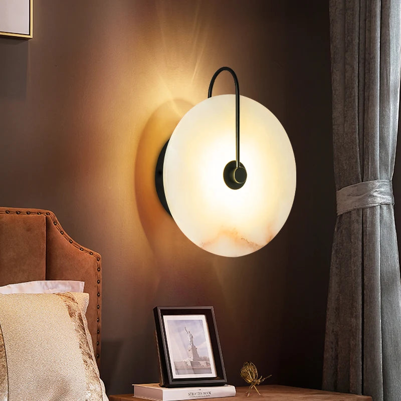 Modern Marble Led wall bedroom Lamp home decor