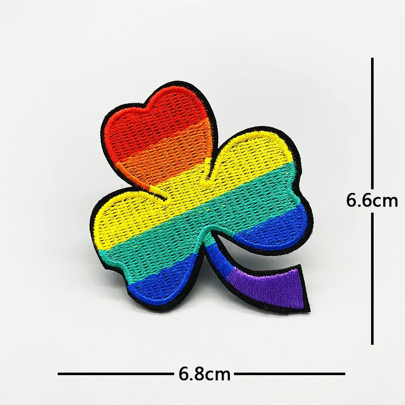 Embroidered LGTBQ Patch Sticker to Iron On Clothes