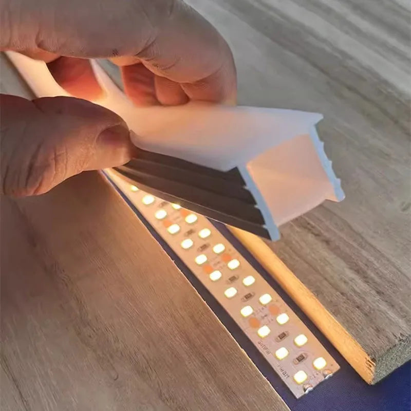 Embedded Silicone Lampshade LED Strip Lights 12/24V