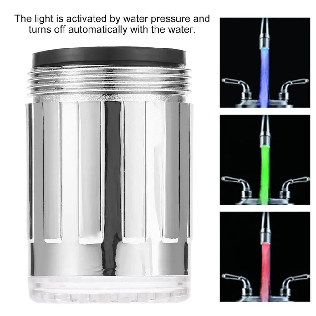 Light-Up LED Kitchen/Bathroom Water Faucet Shower