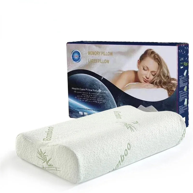 1 Pc Sleeping Bamboo Rebound Memory Cervical Pillow