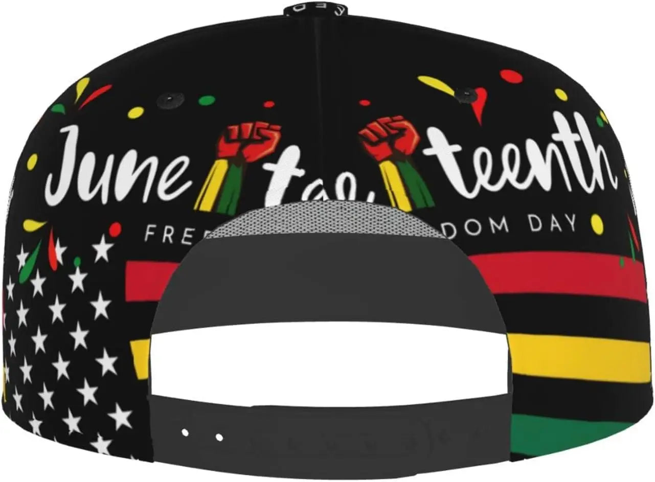 Juneteenth Freedom Day 1865 Snapback Adjustable Hip Hop Cap