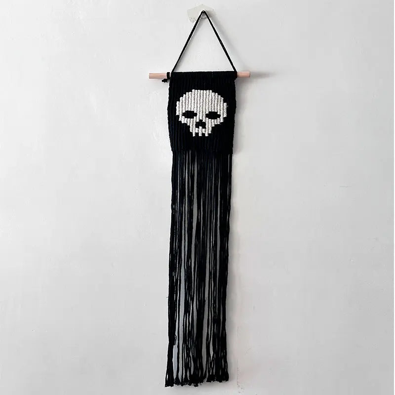 Skull Fringe Wall Hanging Halloween Day