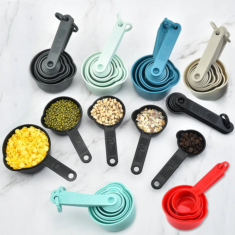 6-Piece Set With Scale Colorful Measuring Spoons Baking Tools