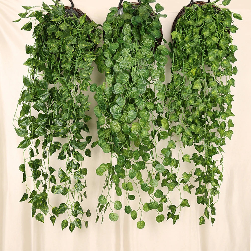 Artificial Plant creeper Green wall hanging Home Garden Decoration
