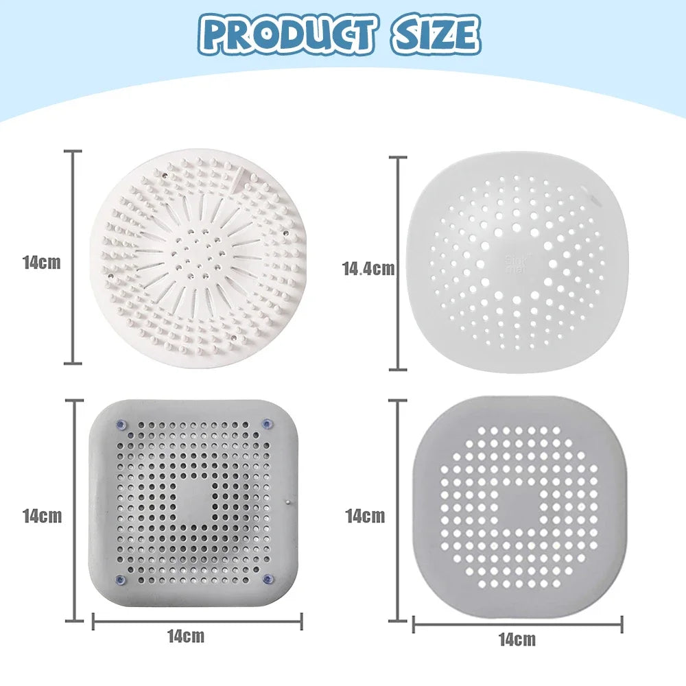 Hair Sink Filter Silicone Bathroom Kitchen Supplies