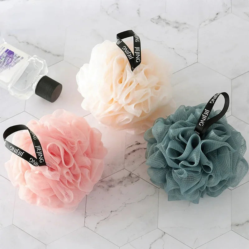 Soft Mesh Bath Sponge Balls Nylon Cleaning