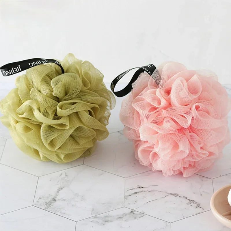 Soft Mesh Bath Sponge Balls Nylon Cleaning