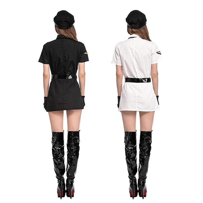 Sexy Woman Aviator Role Cosplay Costumes