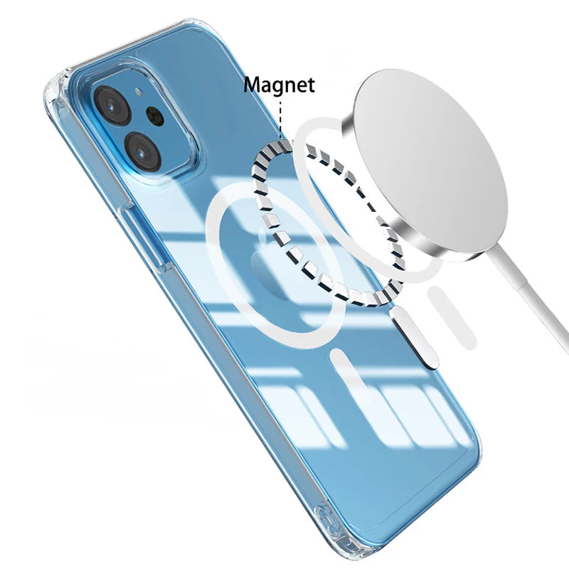 Cell Phone Case for iPhone 11 12 13 Pro Max 14 15 Plus X XR Hard Shell Magnetic Case