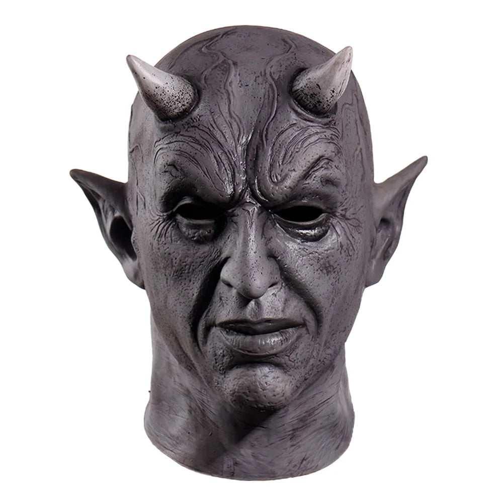 Halloween Mephistopheles Demon Horn Mask Cosplay Latex