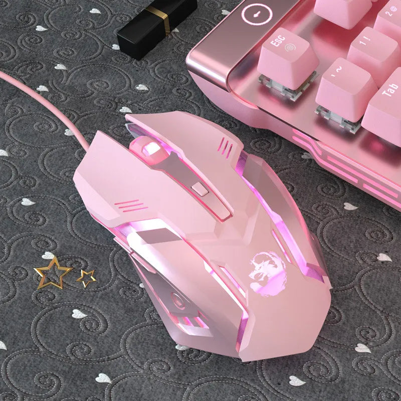 Ergonomic Wired Gaming Mouse 6 Buttons LED 2400 DPI USB