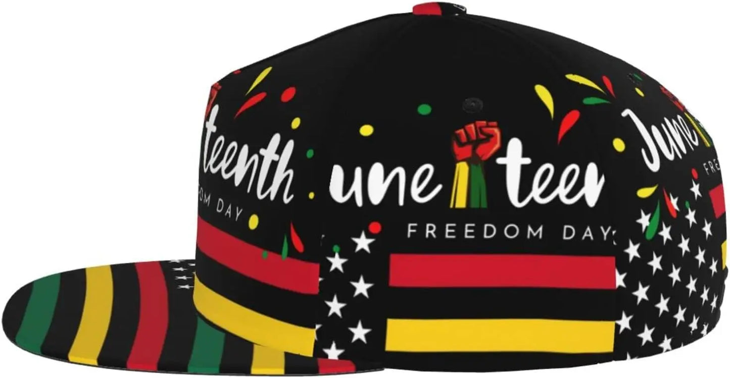 Juneteenth Freedom Day 1865 Snapback Adjustable Hip Hop Cap