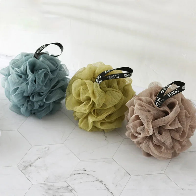 Soft Mesh Bath Sponge Balls Nylon Cleaning