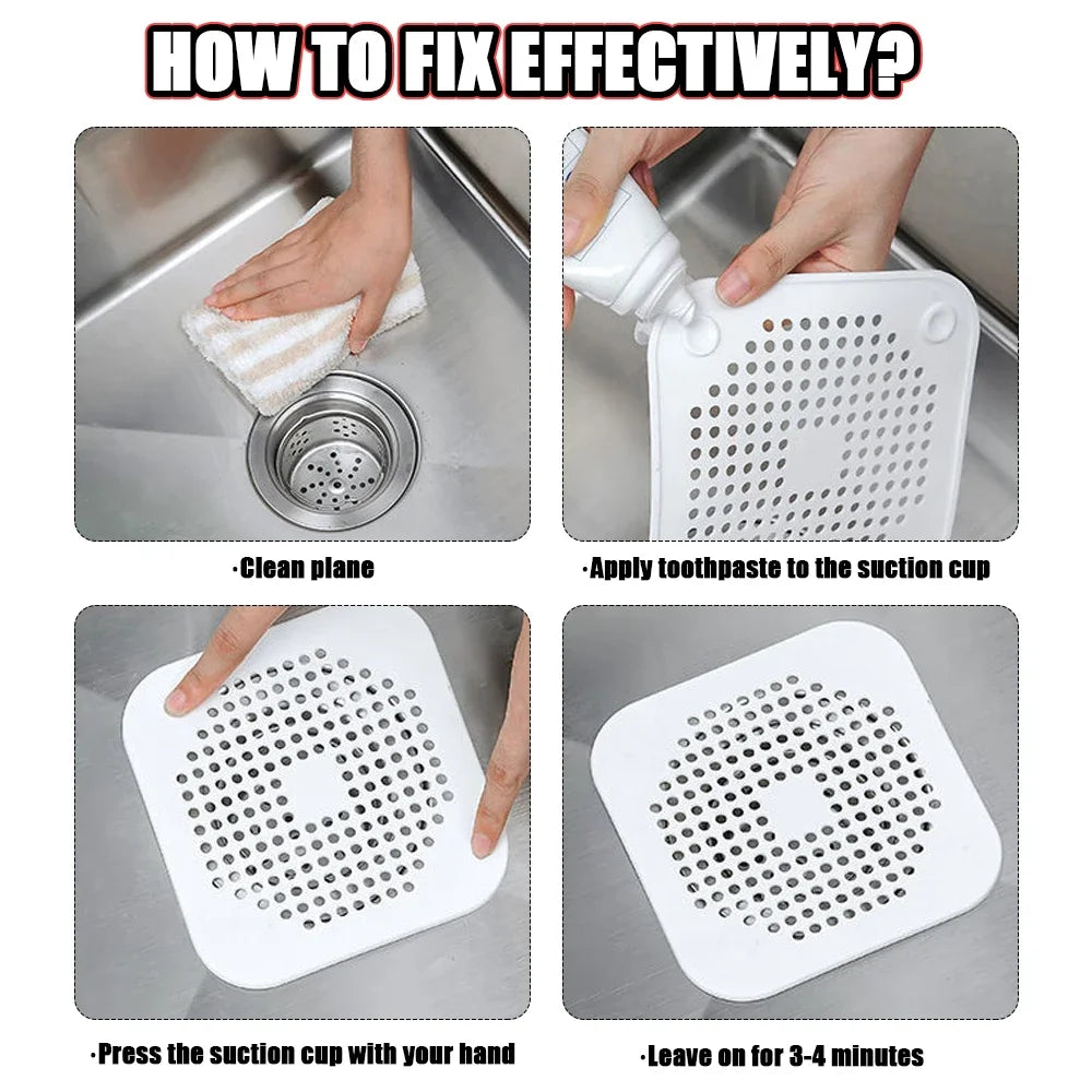 Hair Sink Filter Silicone Bathroom Kitchen Supplies