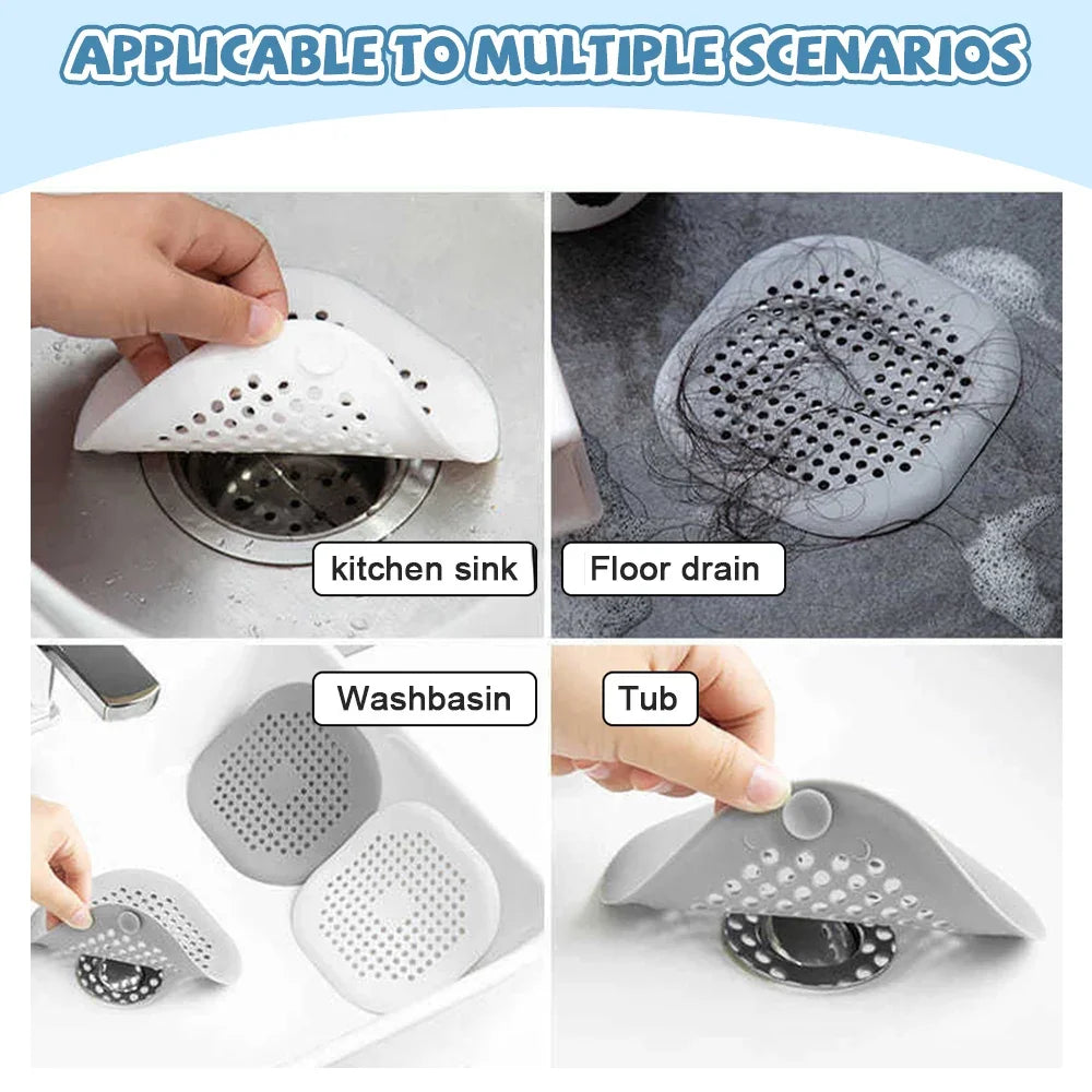Hair Sink Filter Silicone Bathroom Kitchen Supplies