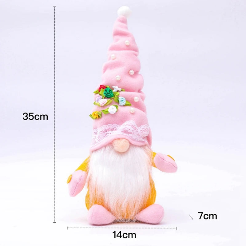 3PC Valentine's Day Gnome with decorated top Hat