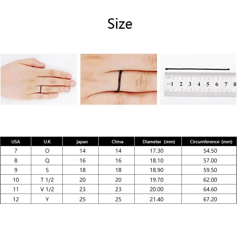7/8/9/10/11/12Size Rainbow Unisex Ring Stainless Steel Wedding Engagement