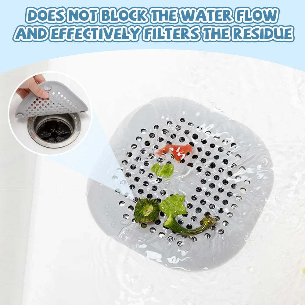 Hair Sink Filter Silicone Bathroom Kitchen Supplies