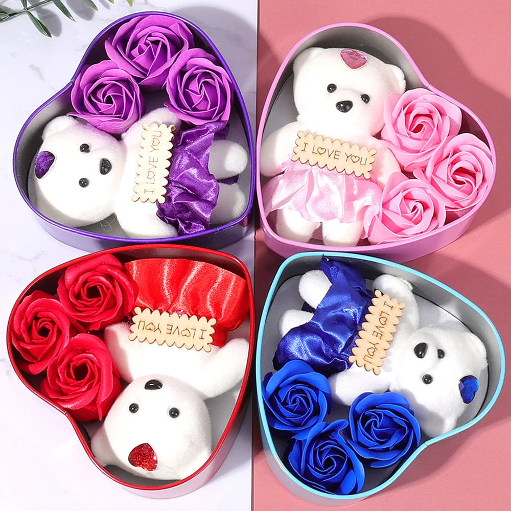 Bear Soap Love Gift Box Romantic Valentines Day