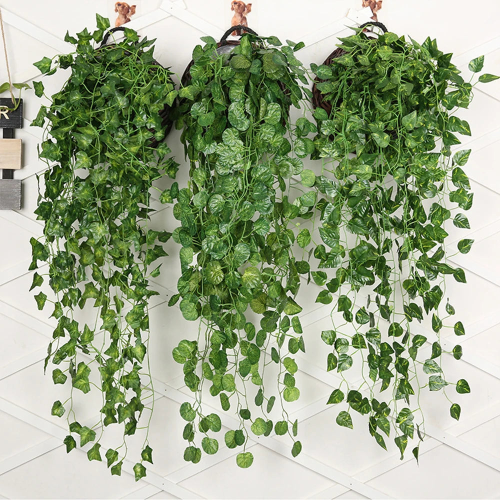 Artificial Plant creeper Green wall hanging Home Garden Decoration