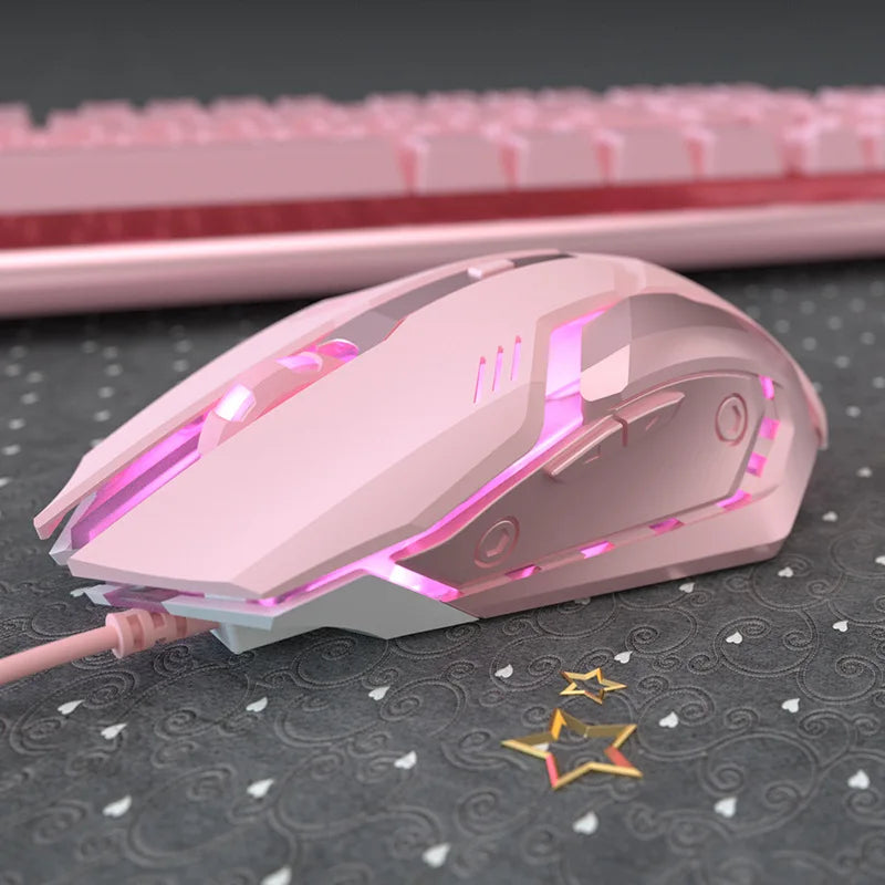 Ergonomic Wired Gaming Mouse 6 Buttons LED 2400 DPI USB