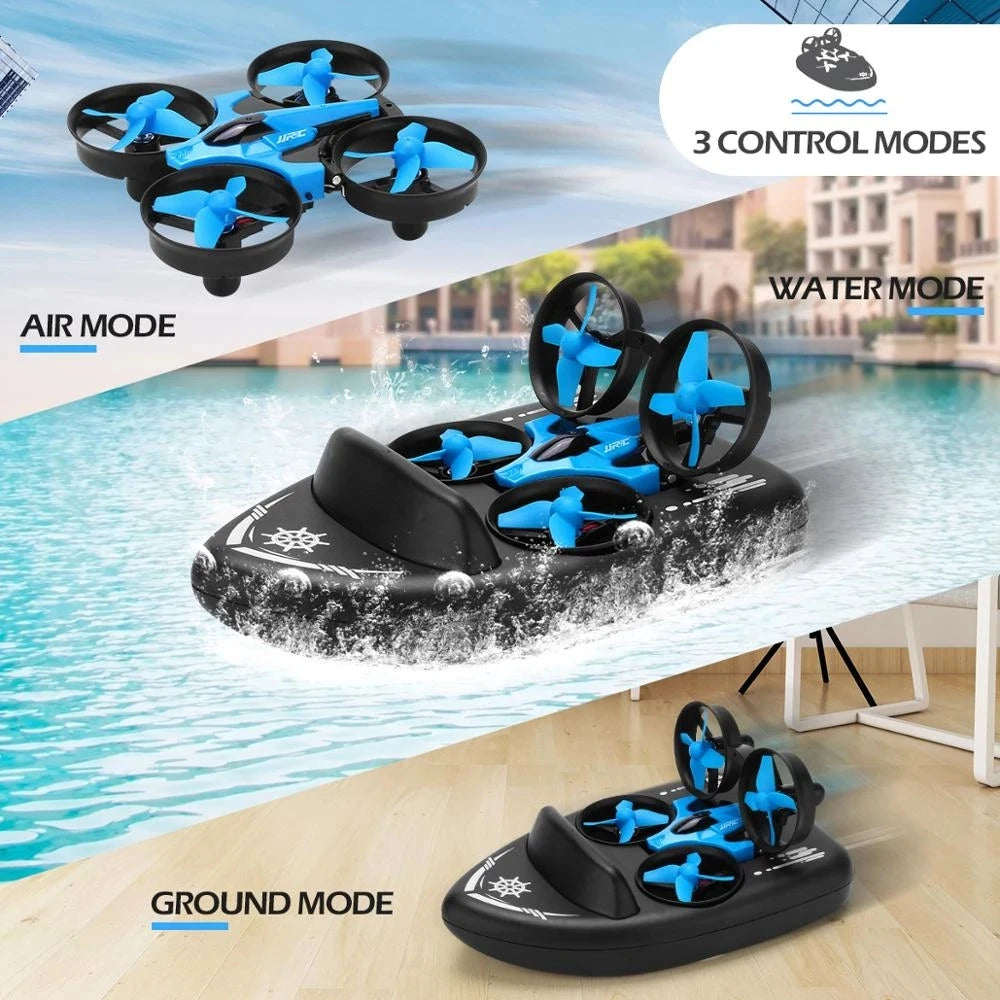 Mini Drone Helicopter Boat Car Water Ground Air 3-mode