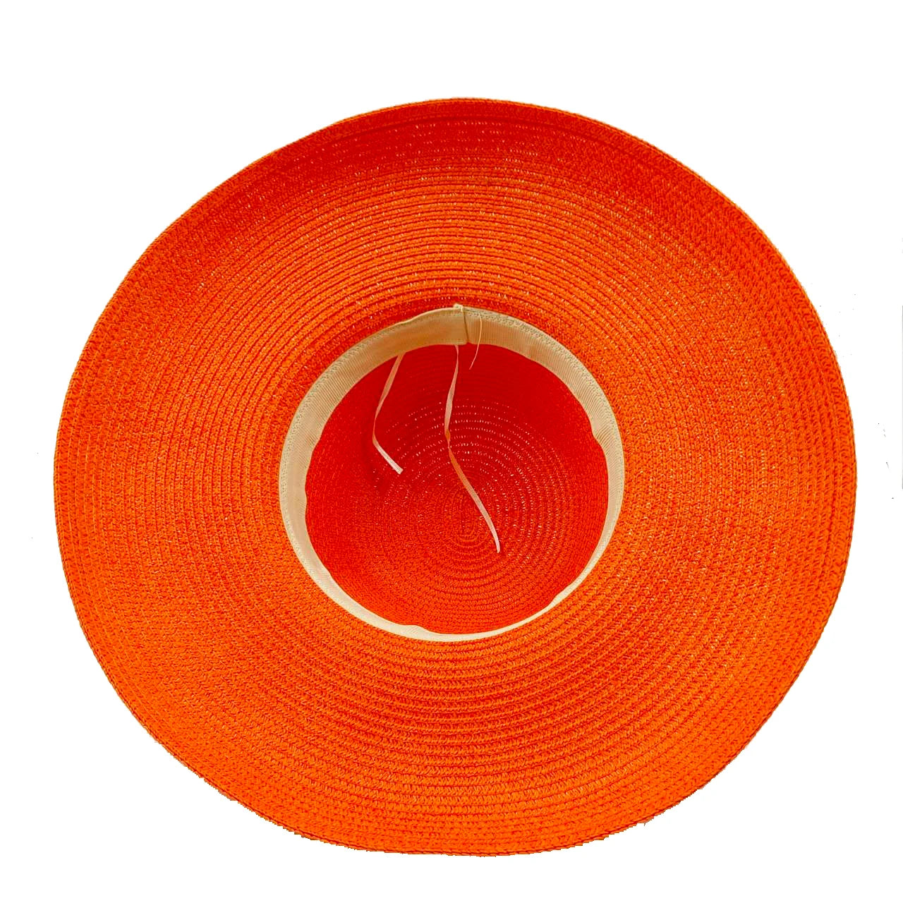 Orange new Hepburn style women's sun hat