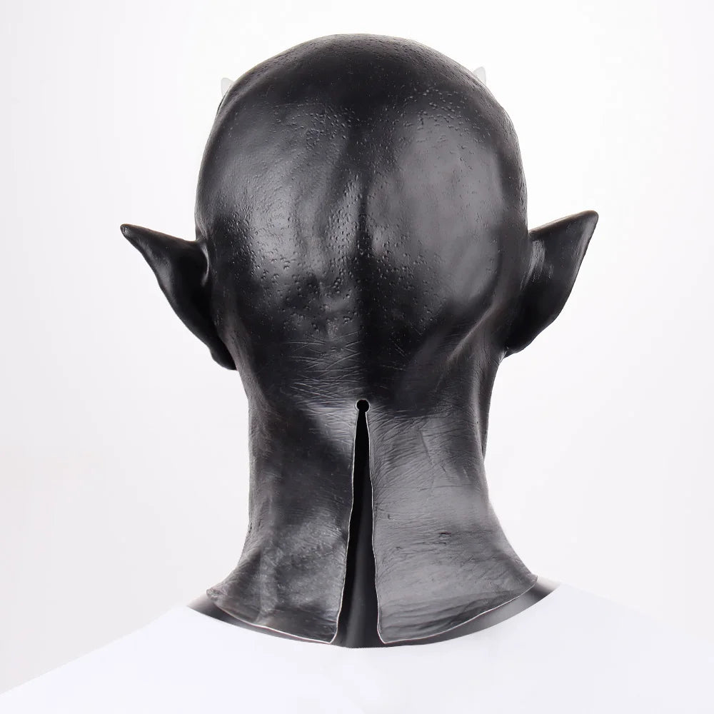 Halloween Mephistopheles Demon Horn Mask Cosplay Latex