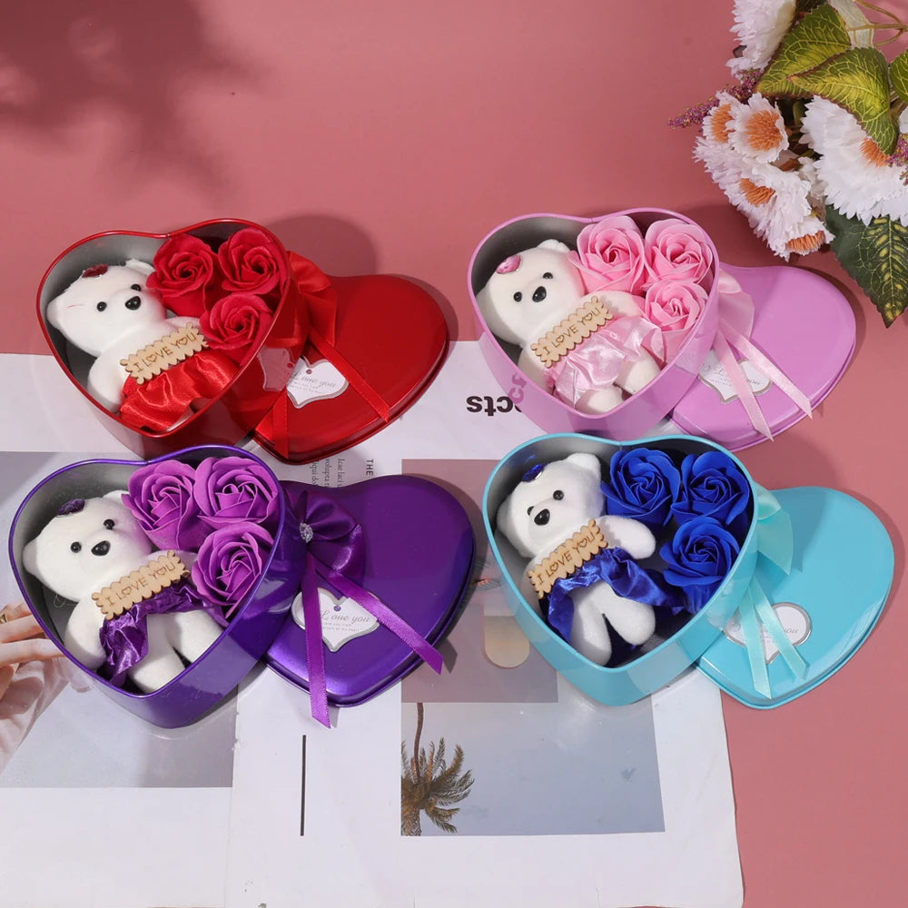Bear Soap Love Gift Box Romantic Valentines Day
