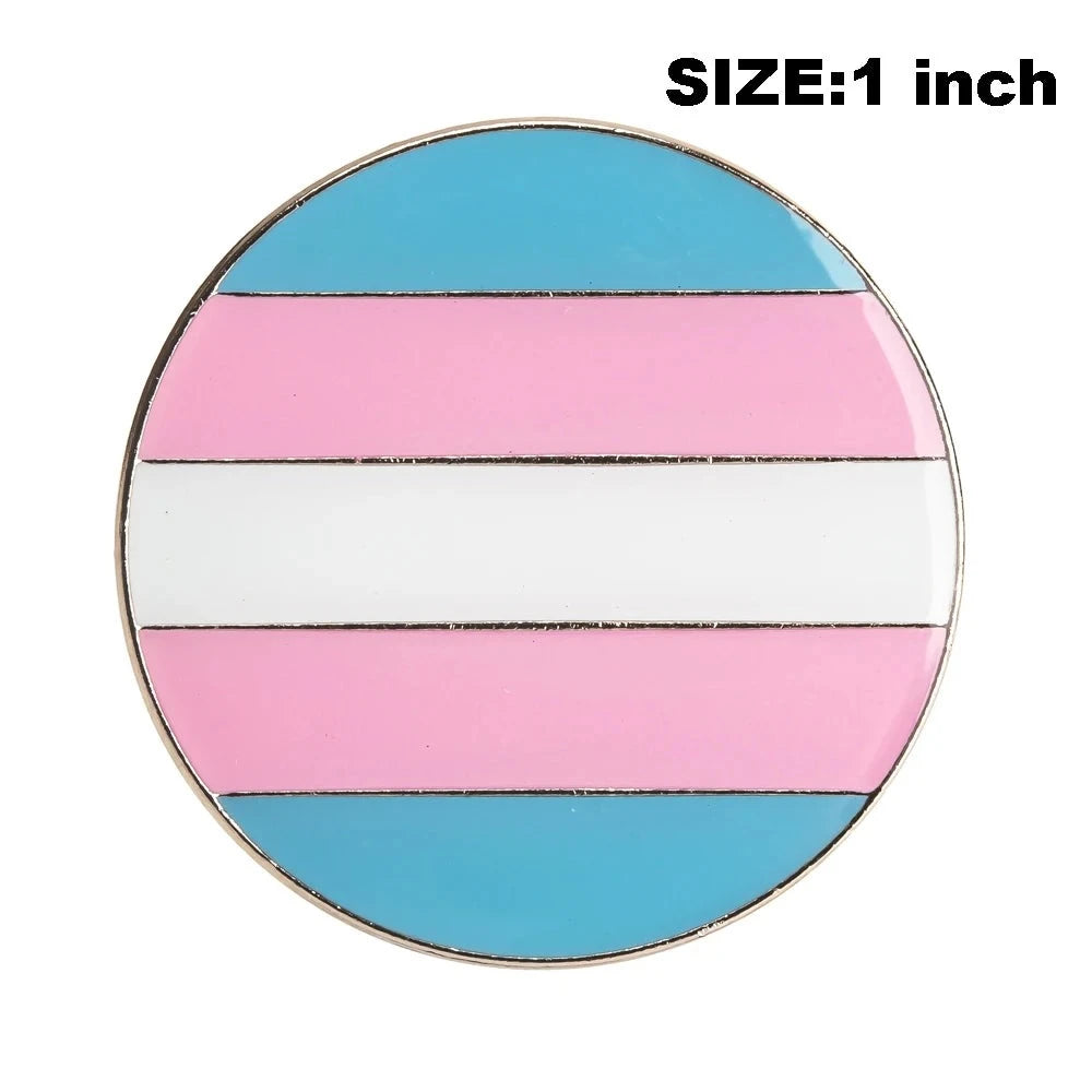 Metal Pin Flag Gay Pride Set Square Buttons for Clothes