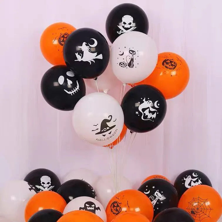 12inch Halloween Latex Balloons Set Pumpkin