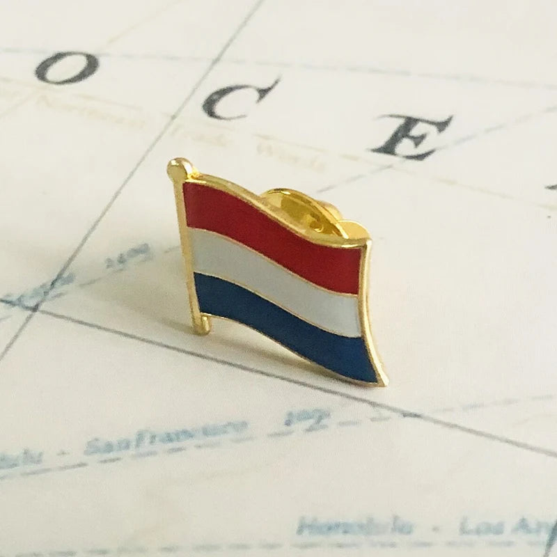 Netherlands National Flag Embroidery Patches Pin