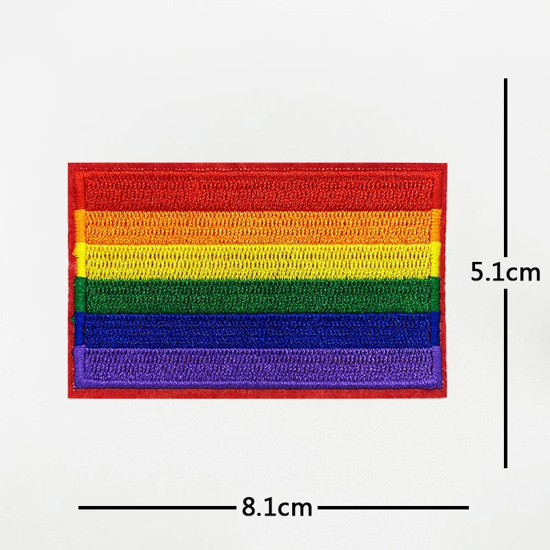 Embroidered LGTBQ Patch Sticker to Iron On Clothes