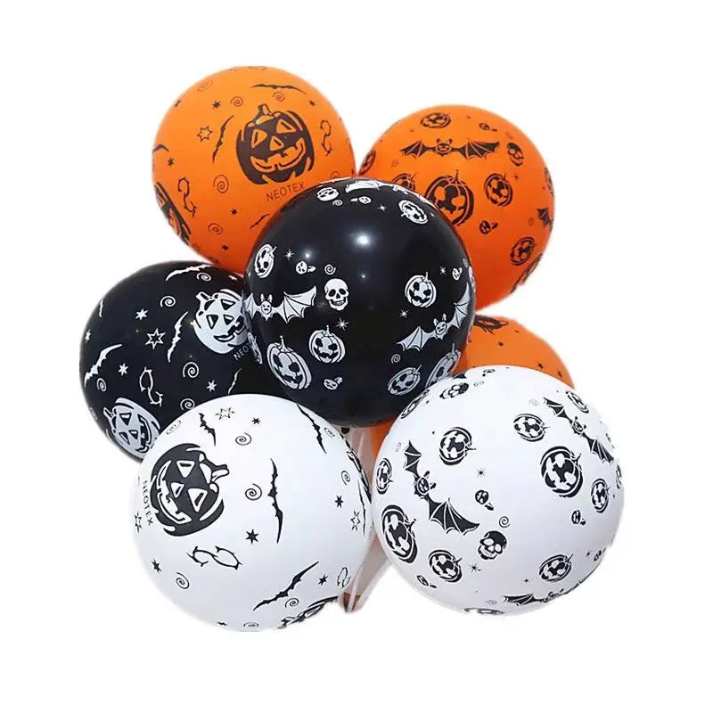 12inch Halloween Latex Balloons Set Pumpkin