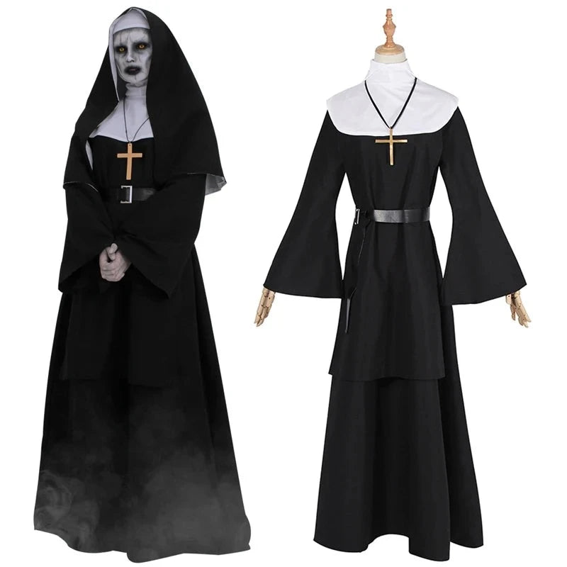 The Nun Cosplay Horror Ghost Halloween Costume