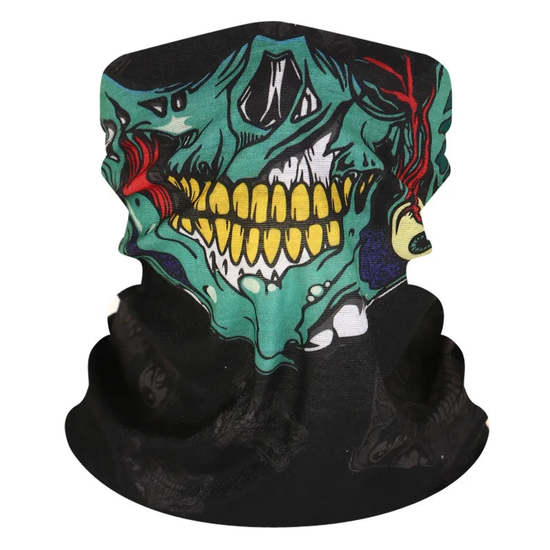 Halloween/Mardi Gras Scarf Skull Mask