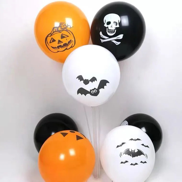 12inch Halloween Latex Balloons Set Pumpkin