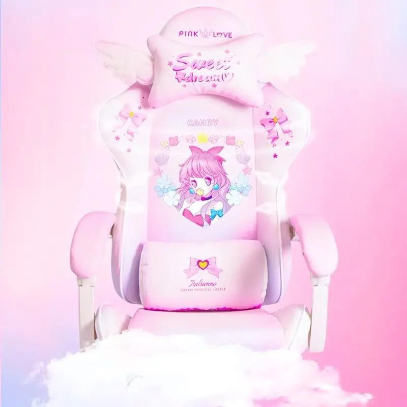 New Lovely pink Maiden computer chair
