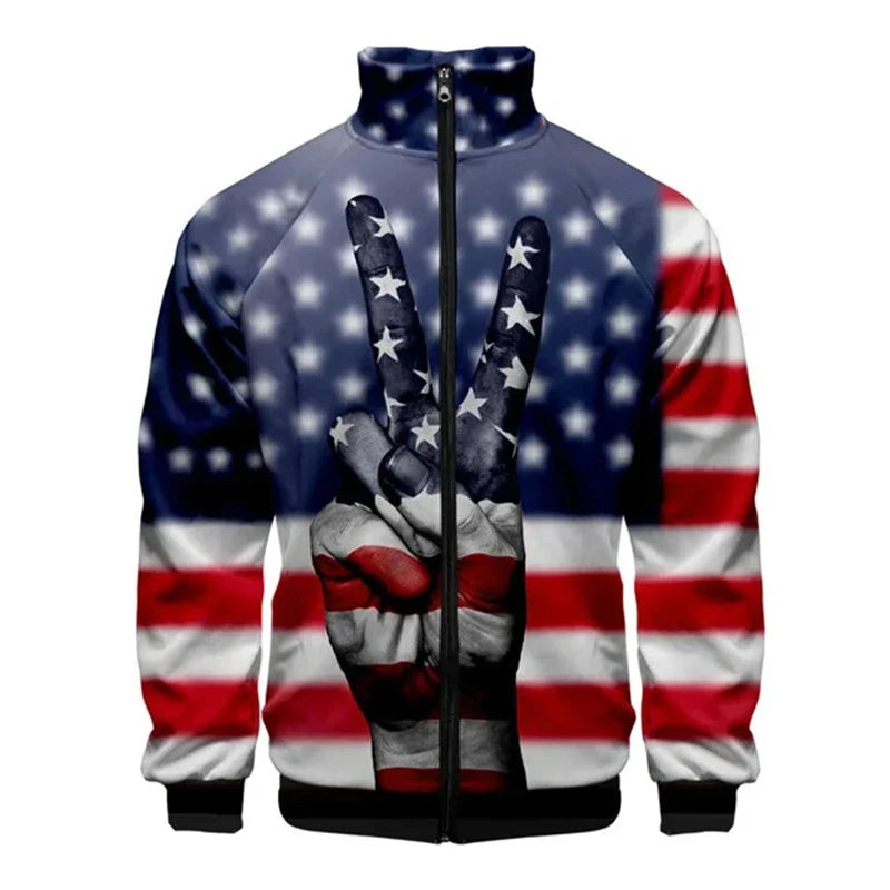 USA Flag American Stars And Stripes Jackets