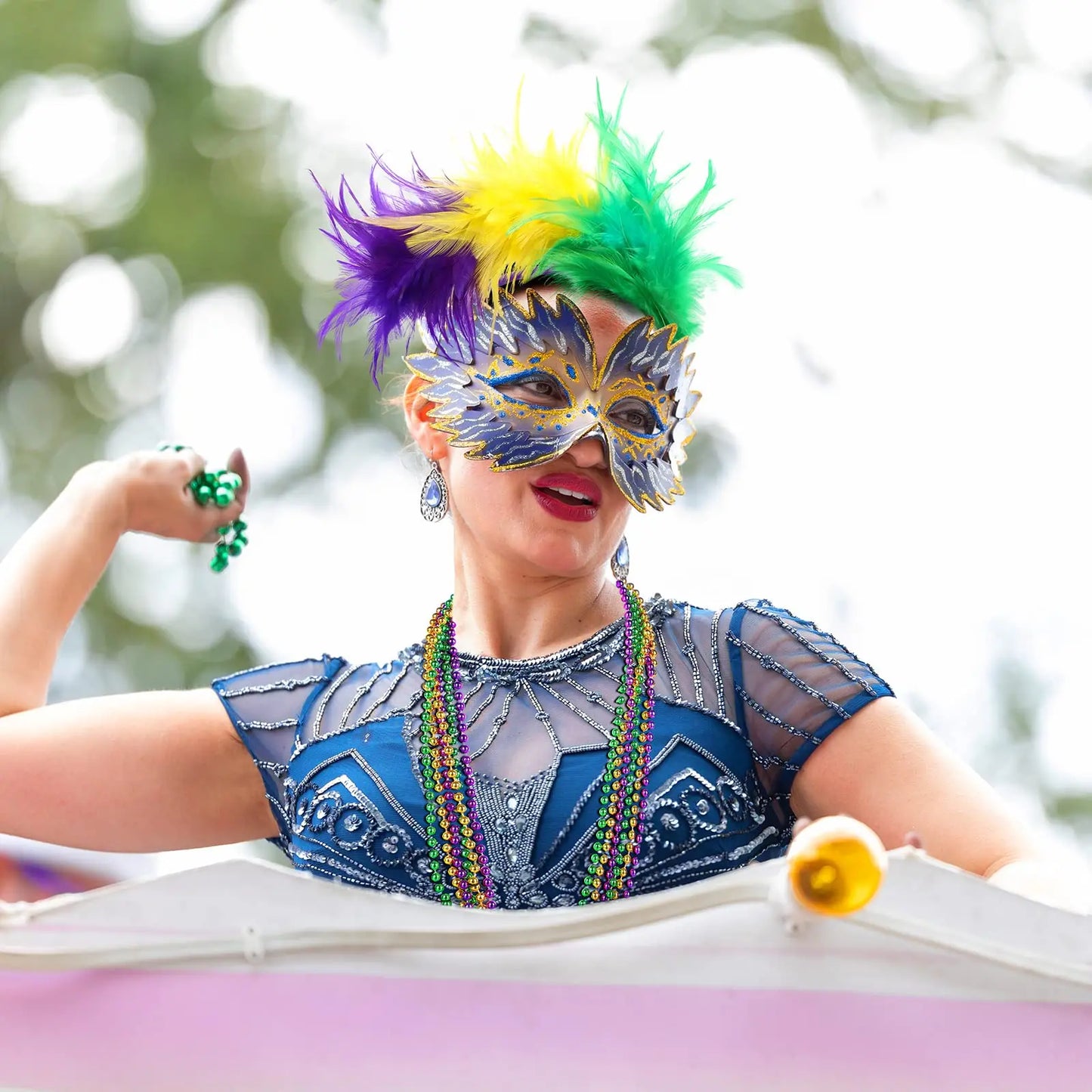 Mardi Gras Headband For Women Butterfly Costume