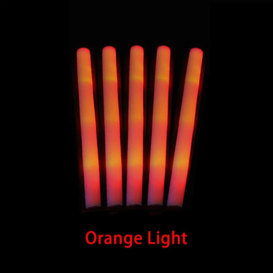 Bulk Orange LED Glow Sticks, 15, 30, 50, 60 Pack